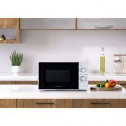 OCEANIC OCEAMO20W12 Blanc Micro-ondes 20L - 700W - Plateau 25.5cm - Monofonction - vue de face