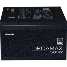 ZALMAN DecaMax LX3 Alimentation PC 500W - 80Plus - Non modulaire - Ventilateur 120mm - Noir - vue de profil