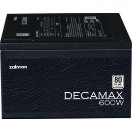 ZALMAN DecaMax LX3 Alimentation PC 600W - 80Plus - Non modulaire - Ventilateur 120mm - Noir - vue de profil