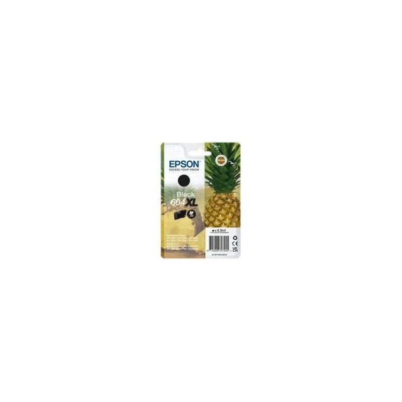 EPSON 604XL Noir Cartouche d'encre Ananas (C13T10H14010) pour XP-2200, XP-4205, WF-2950 EPSON 604XL Noir Cartouche d'encre Ananas (C13T10H14010) pour XP-2200, XP-4205, WF-2950