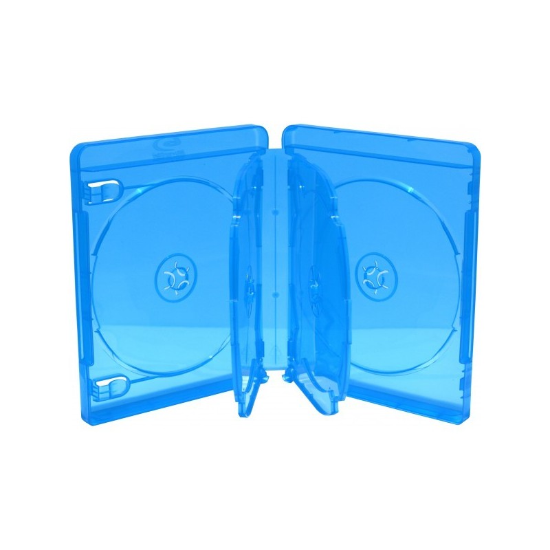 Boitier rangement 6 BLU-RAY épais. 22mm Bleu 170x135x22mm Boitier rangement 6 BLU-RAY épais. 22mm Bleu 170x135x22mm