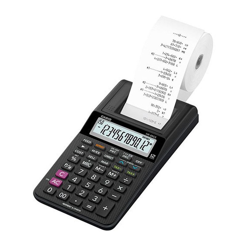 CASIO HR8-RCE Calculatrice imprimante Portable - Écran LCD - Alimentation par pile CASIO HR8-RCE Calculatrice imprimante Portable - Écran LCD - Alimentation par pile