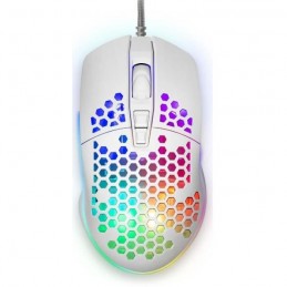 YENKEE YMS 3030WE RGB Blanc Souris filaire gaming SHOTGUN