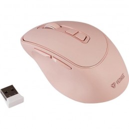 YENKEE YMS 2080PK Rose Souris sans fil rechargeable 2.4 Ghz SLIDER - vue avec dungle