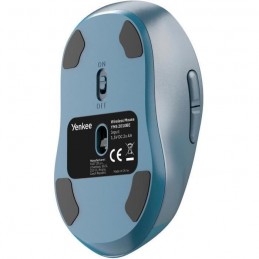 YENKEE YMS 2010BE Bleu Souris sans fil 2.4 Ghz GYRO - vue de dessous
