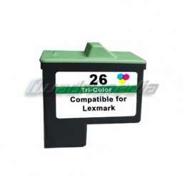 LEXMARK N° 26 CARTOUCHE JET D'ENCRE COULEUR C/M/Y COMPATIBLE