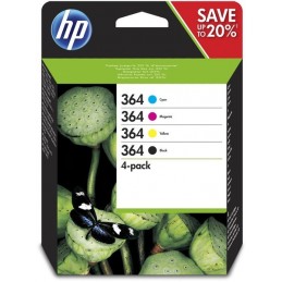  HP 364 Pack Cartouche d'encre Authentique N9J73AE pour Deskjet 3520, Photosmart 5510, 6525, 7520 ... - vue emballage