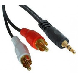 MCL MC720 Cable audio jack 3.5 mm / 2x RCA - M/M - 2.5 m