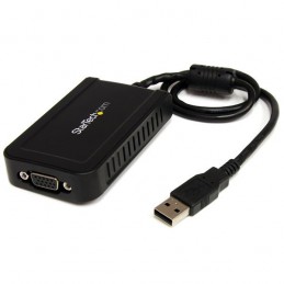 STARTECH ADAPTATEUR VIDÉO CARTE GRAPHIQUE EXTERNE USB 2.0 vers VGA DB15 USB A- 1920x1200