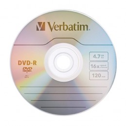 DVD-R 4,7GB / 120MIN VERBATIM ÉCRITURE 16X MATT SILVER - BUNDLE - PAR 4 - DVD-R