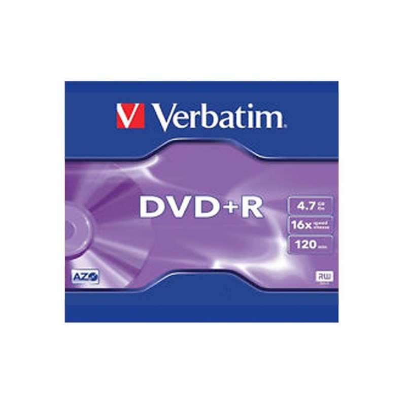 DVD+R 4,7GB / 120MIN VERBATIM ÉCRITURE 16X MATT SILVER - BUNDLE