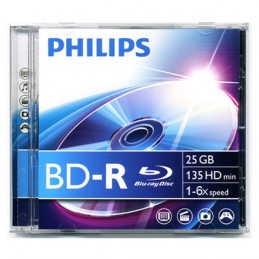 BD-R 25GB / 135MIN HD PHILIPS ÉCRITURE 1-6X BLU-RAY DISC 