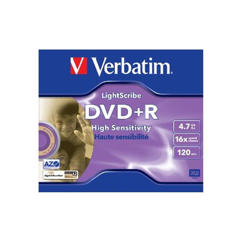 DVD+R 4,7GB / 120MIN VERBATIM ÉCRITURE 16X LIGHTSCRIBE - BUNDLE