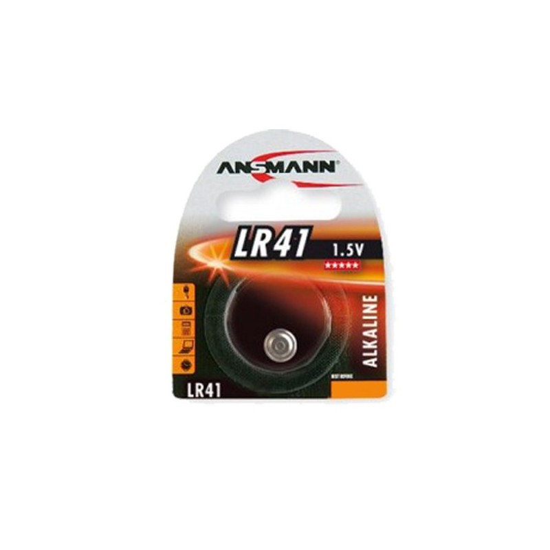 Pile bouton alcaline LR41 - 1,5V Ansmann - Vente de pile bouton