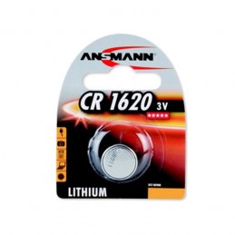 Pile bouton CR1620 Lithium 3V ANSMANN (Blister 1 pile)