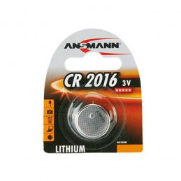 Pile bouton CR2016 Lithium 3V ANSMANN (Blister 1 pile)