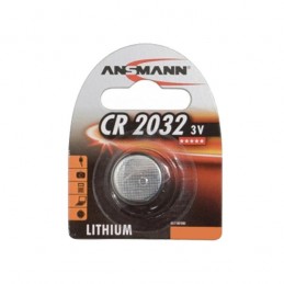 Pile bouton CR2032 Lithium 3V ANSMANN (Blister 1 pile)