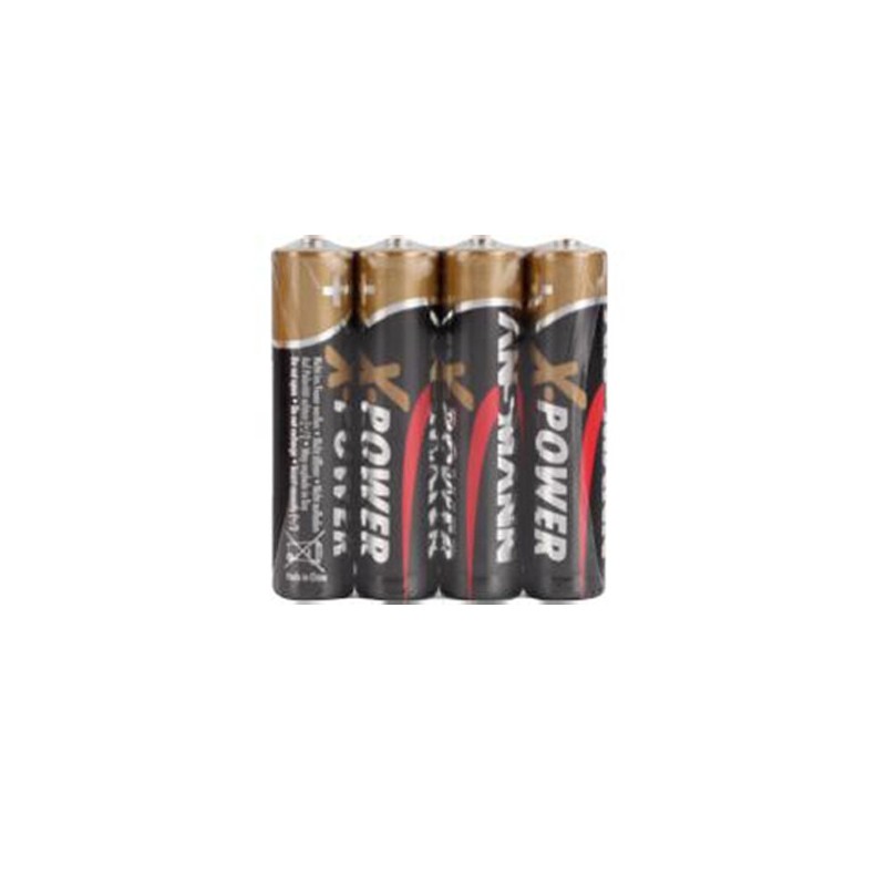 Pile baton LR6 / AA Alcaline 2600mAh 1,5V ANSMANN (Pack 4 piles) - vue blister