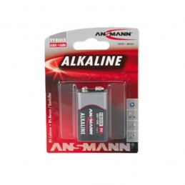 Pile rectangle LR6 6LR61 / E Alcaline 550mAh 9V ANSMANN (Blister 1 pile)