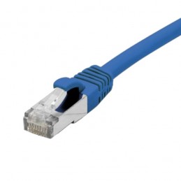 CÂBLE RJ45 30cm FTP CAT6 DROIT COULEUR PROTECTION LANGUETTE  RÉSEAU ETHERNET - BLEU