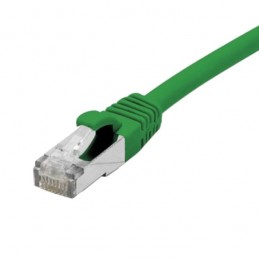 CÂBLE RJ45 50cm FTP CAT6 DROIT COULEUR PROTECTION LANGUETTE  RÉSEAU ETHERNET - VERT