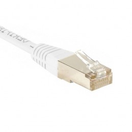 CÂBLE RJ45 1m FTP CAT6 DROIT BLANC RÉSEAU ETHERNET - VUE 3