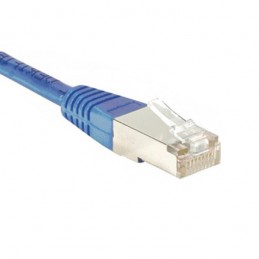 CÂBLE RJ45 1m FTP CAT6 DROIT BLEU RÉSEAU ETHERNET - VUE 3