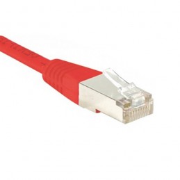 CÂBLE RJ45 1m FTP CAT6 DROIT ROUGE RÉSEAU ETHERNET - VUE 3