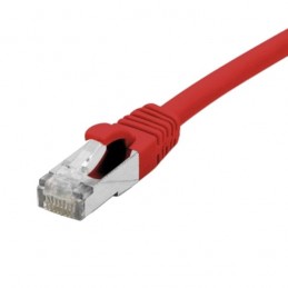 CÂBLE RJ45 1m FTP CAT6 DROIT COULEUR PROTECTION LANGUETTE RÉSEAU ETHERNET - ROUGE