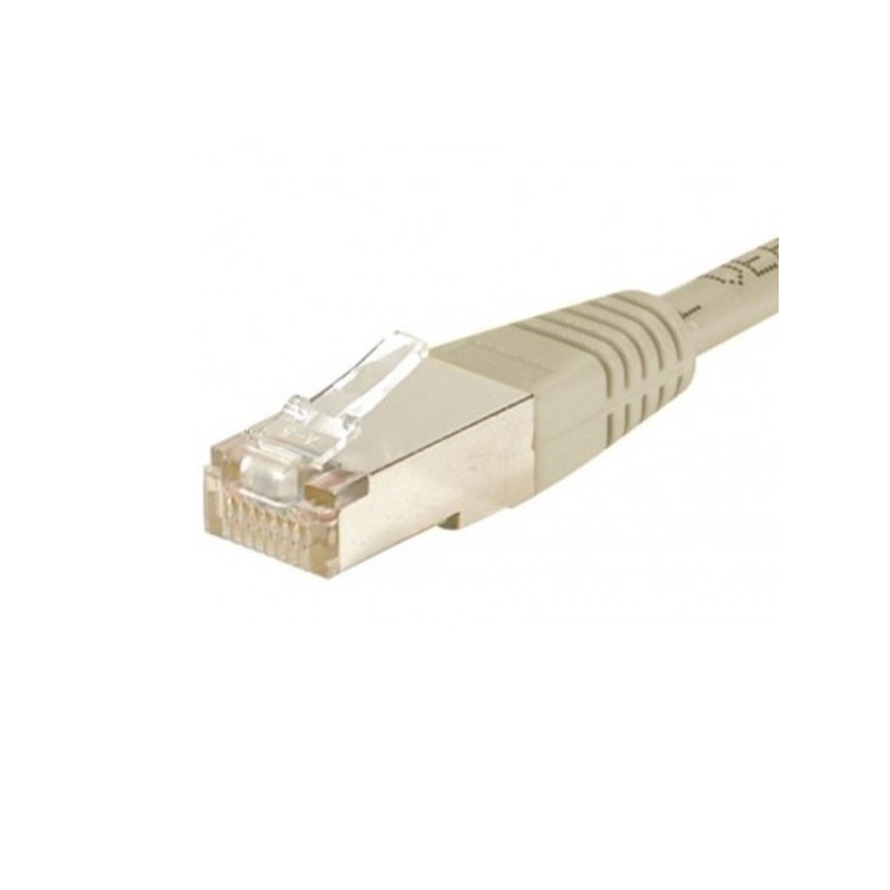 CÂBLE RJ45 2m FTP CAT6 DROIT GRIS RÉSEAU ETHERNET - VUE 1