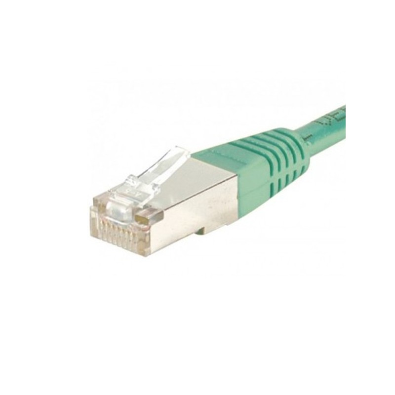 CÂBLE RJ45 2m FTP CAT6 DROIT VERT RÉSEAU ETHERNET - VUE 1