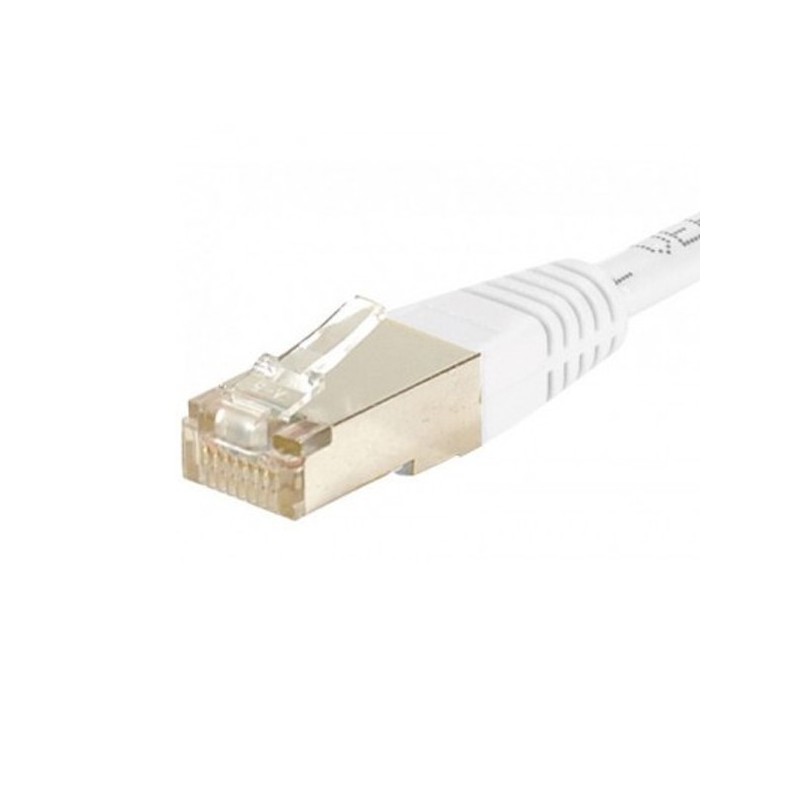 CÂBLE RJ45 3m FTP CAT6 DROIT BLANC RÉSEAU ETHERNET - VUE 1