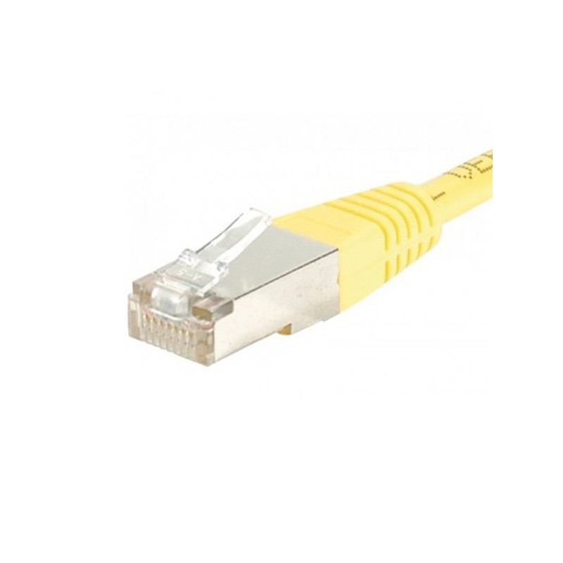 CÂBLE RJ45 3m FTP CAT6 DROIT JAUNE RÉSEAU ETHERNET - VUE 1