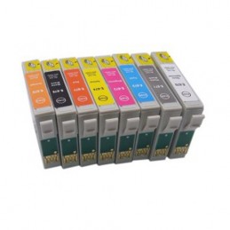 CR-T0870-9 COMPATIBLE EPSON T0870-9 PACK FULL NO-OEM CARTOUCHES JET D'ENCRE
