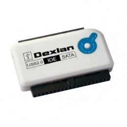 ADAPTATEUR DEXLAN USB 2.0 IDE / SATA AVEC BOUTON OTB BACKUP