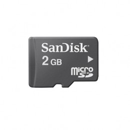 SANDISK 2GB MICRO SD CARTE MÈMOIRE + ADAPTATEUR SD - BUNDLE - VUE 3