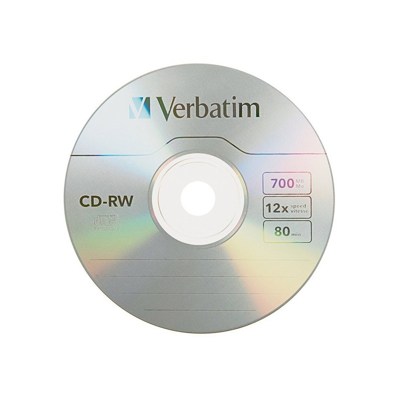 CD-RW 700 Mb / 80 mn Verbatim 8-12x bundle - Vente de CD-RW 700 Mo / 80 mn  VERBATIM