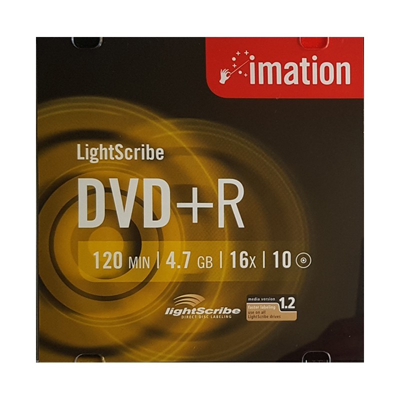 DVD+R 4,7GB / 120MIN IMATION ÉCRITURE 16X LIGHTSCRIBE - JAQUETTE
