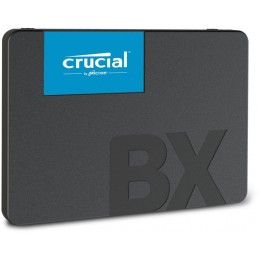 CRUCIAL 240Go SSD BX500 SATA3 6Gb/s 2.5'' 7mm (CT240BX500SSD1) - vue de trois quart