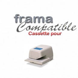FRAMA Officemail - Cassette ruban encreur bleu (x2) 100m remanufacturé FR23003016 compatible - Machine a Affranchir