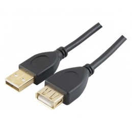 RALLONGE USB 2.0 - USB A Femelle - USB A Male - A/A CORDON 1m