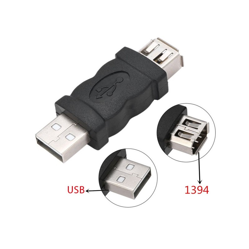 Adaptateur IEEE Firewire 1394 6 Pin Femelle vers USB Male - F/M