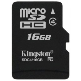 KINGSTON 16Go Micro SD Card - Class 4 - sans adaptateur