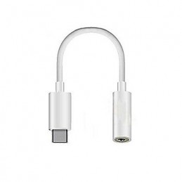 HUAWEI adaptateur audio prise type USB-C vers Ecouteurs Jack 3.5 mm M/F CM20 Blanc - bundle