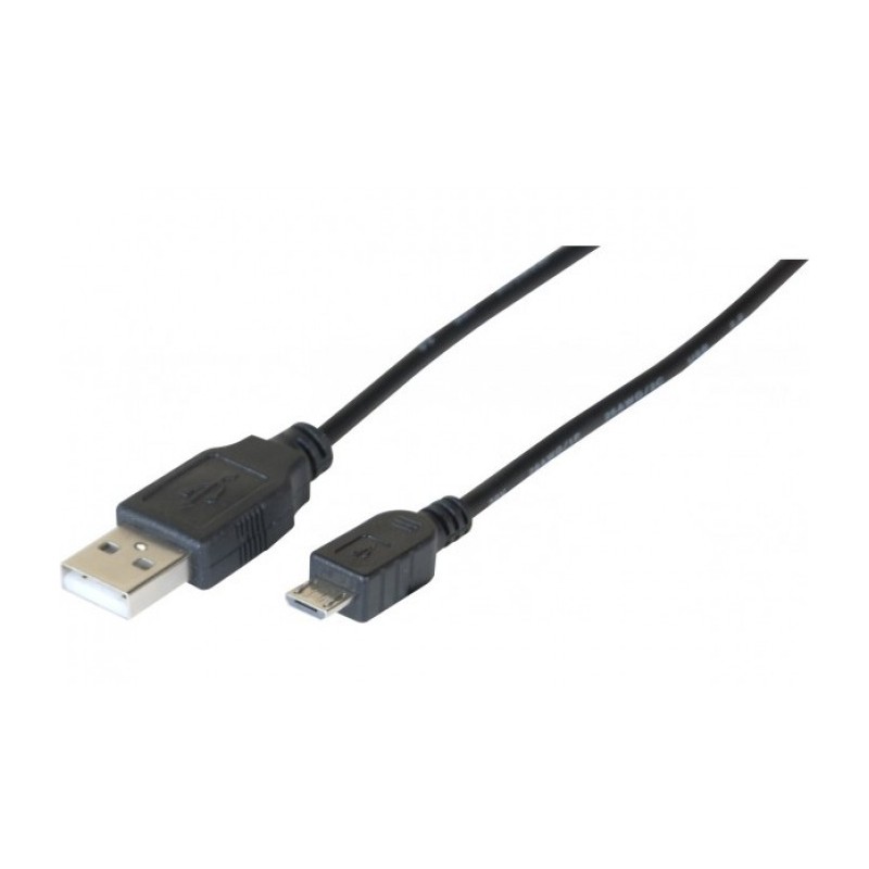 Cordon adaptateur USB 2.0 A / Micro USB B noir - 1 m