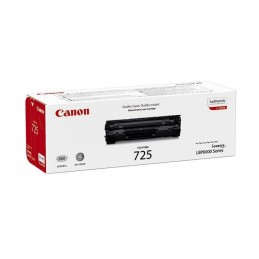 CANON 725 Toner Laser Noir (1600 pages) authentique pour i-SENSYS LBP6000, LBP6020, LBP6030