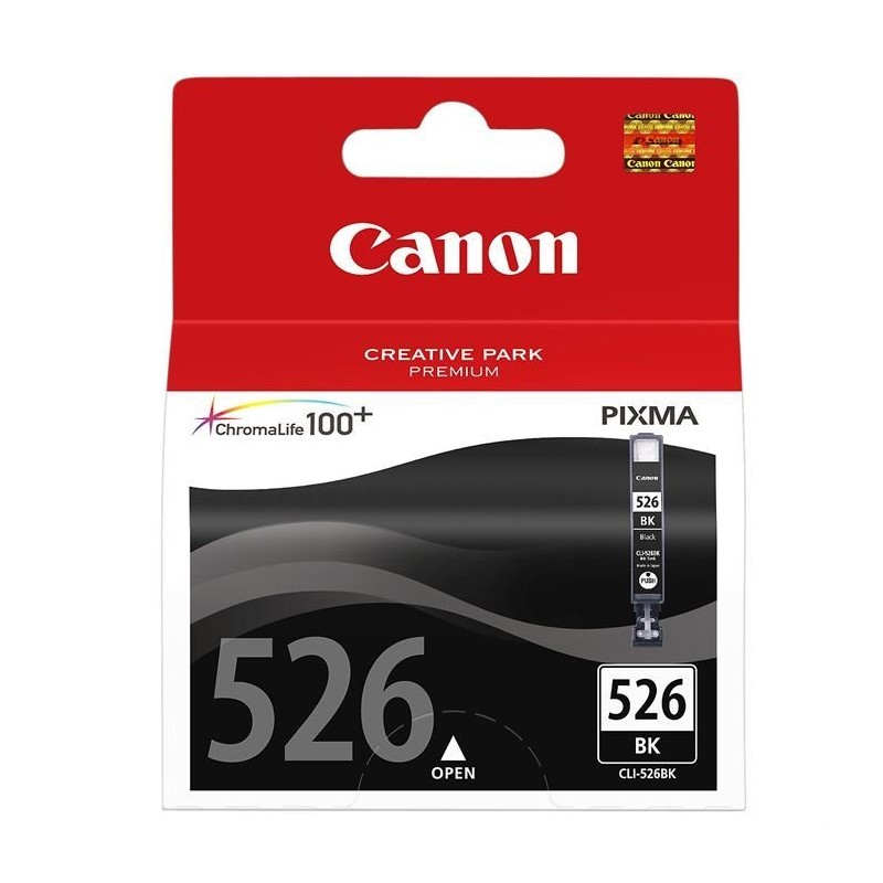 CANON CLI-526BK Noir Cartouche d'encre (4540B001) pour PiXMA iP4850, MG8150, MX895