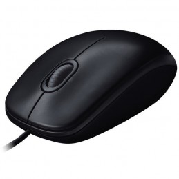 LOGITECH M90 Noir Souris filaire optique - USB (910-001793) - vue de trois quart