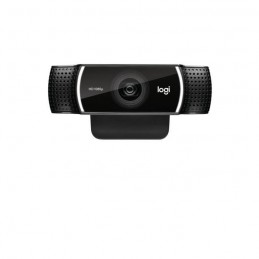 LOGITECH C922 Pro Stream Noir Webcam Full HD 1080p - USB (960-001088) - vue de face