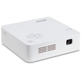 ACER C202i Blanc Vidéoprojecteur mobile LED DLP FWVGA 300 Lumens - HDMI / USB - vue de trois quart